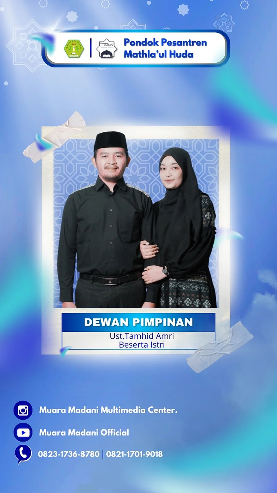 Ust. Tamhid Amri beserta istri