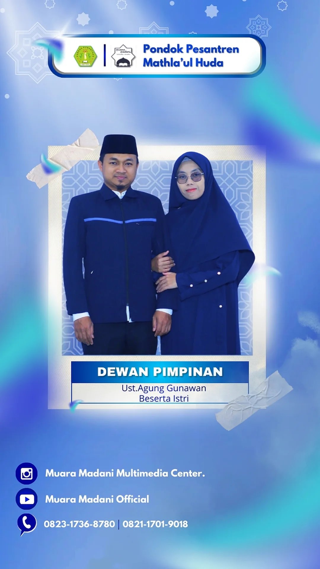 Ust. Agung Gunawan beserta istri