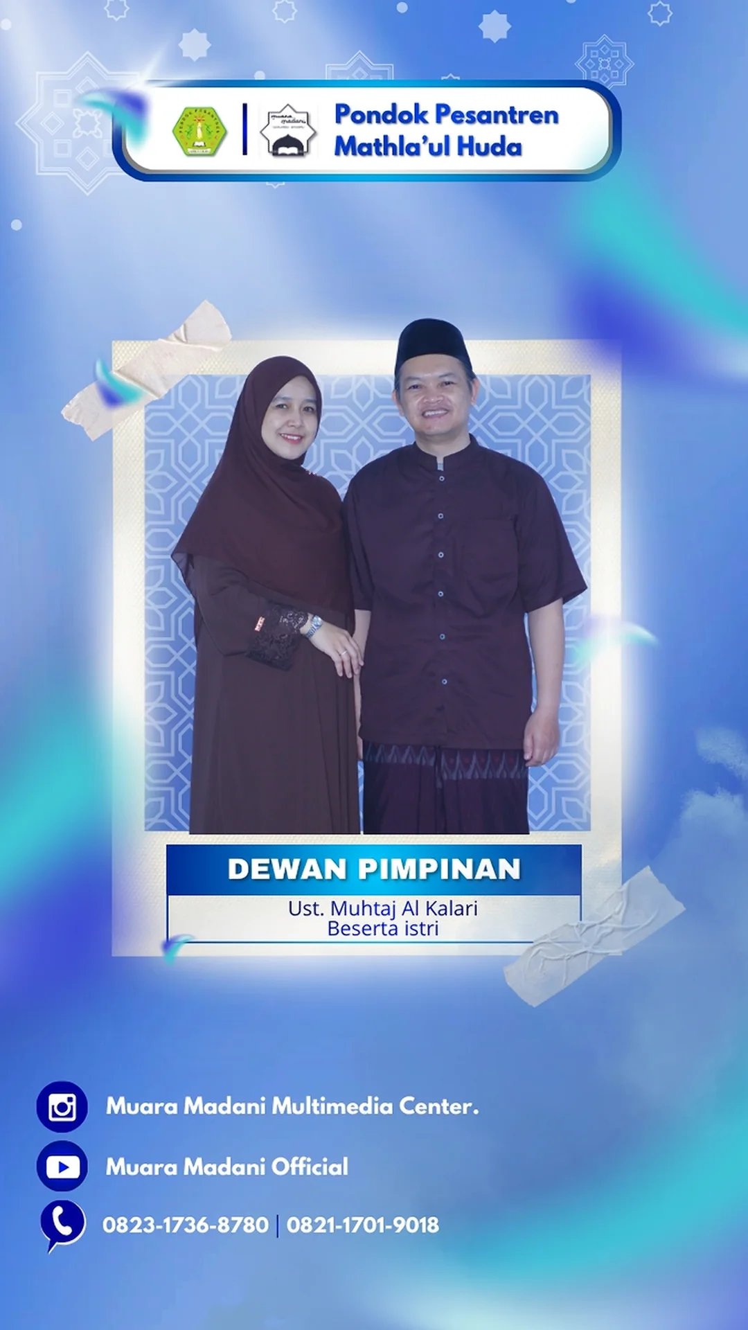 Ust. Muhtaj Al Kalari beserta istri